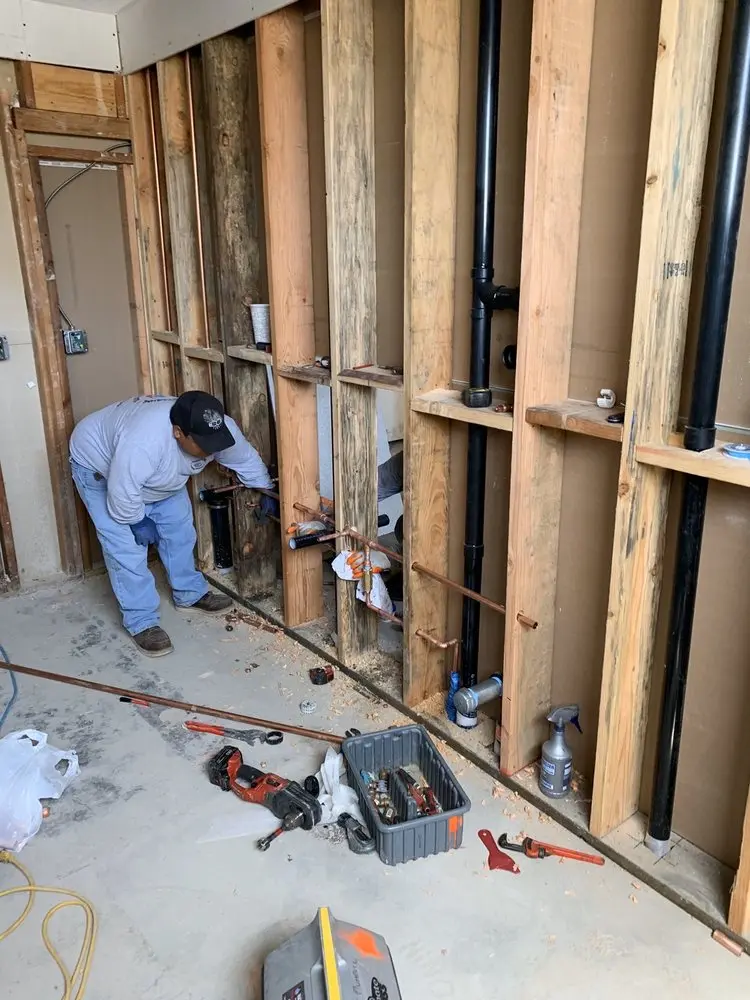 Commercial rough-in plumbing for Gas Line Repair in Mexico